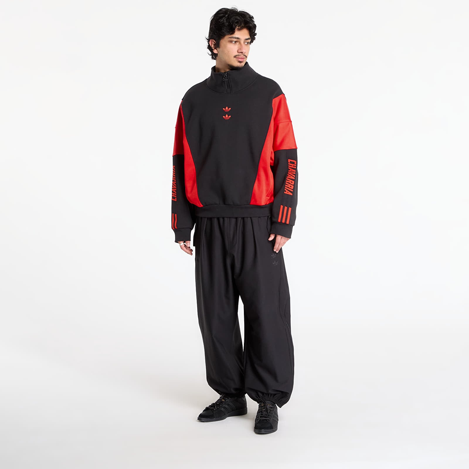 Puloverji adidas x Willy Chavarria Watsonville Track Top Black/ Red