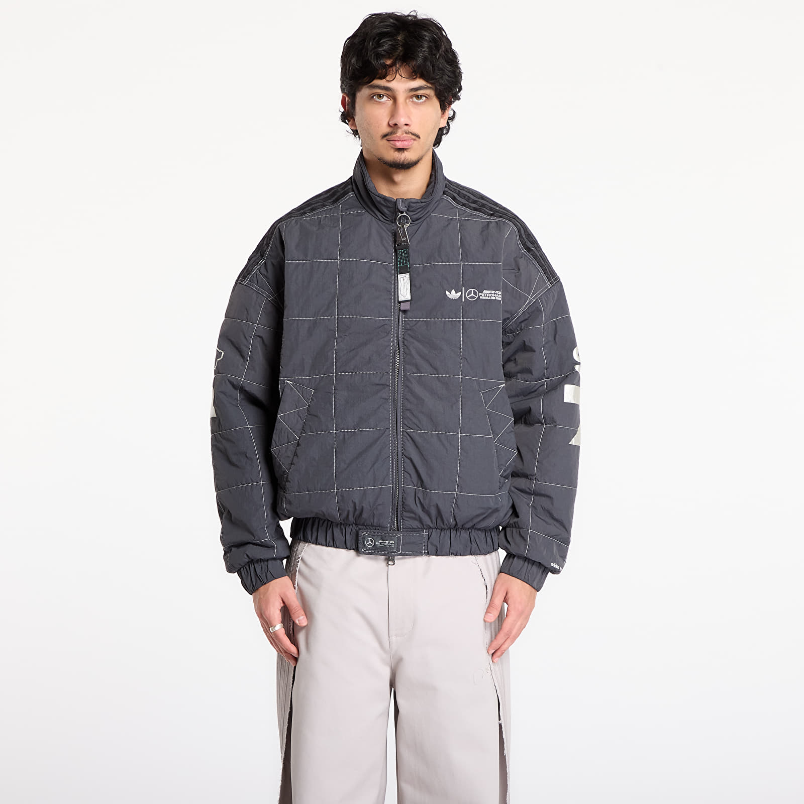 Men's jackets adidas Bad Bunny X Mercedes - Amg Petronas Formula One Team Jacket Dgh Solid Grey