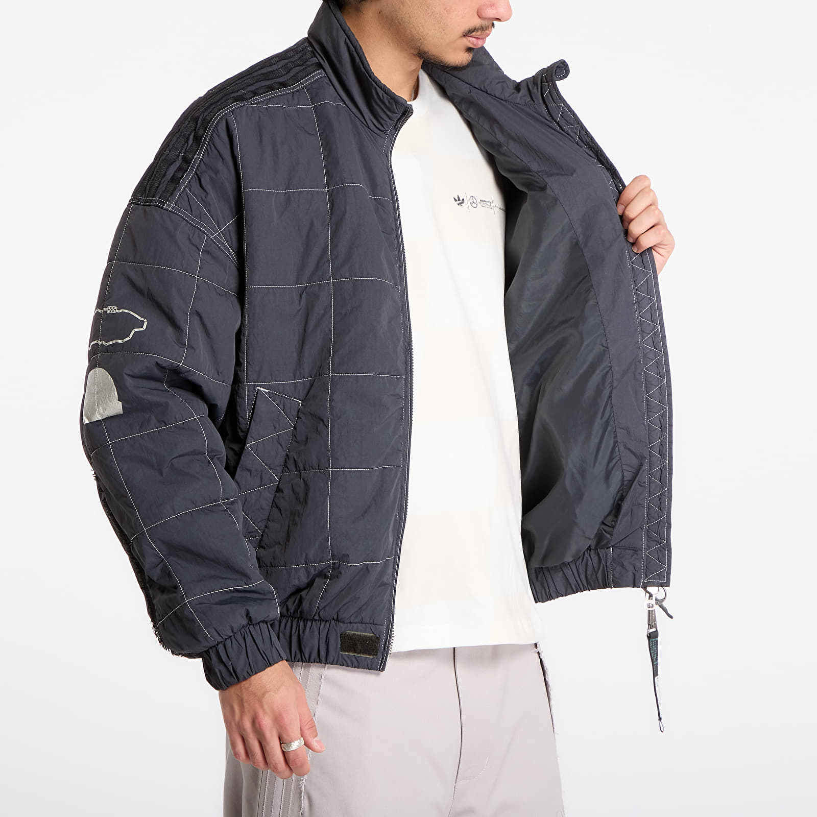 Men's jackets adidas Bad Bunny X Mercedes - Amg Petronas Formula One Team Jacket Dgh Solid Grey