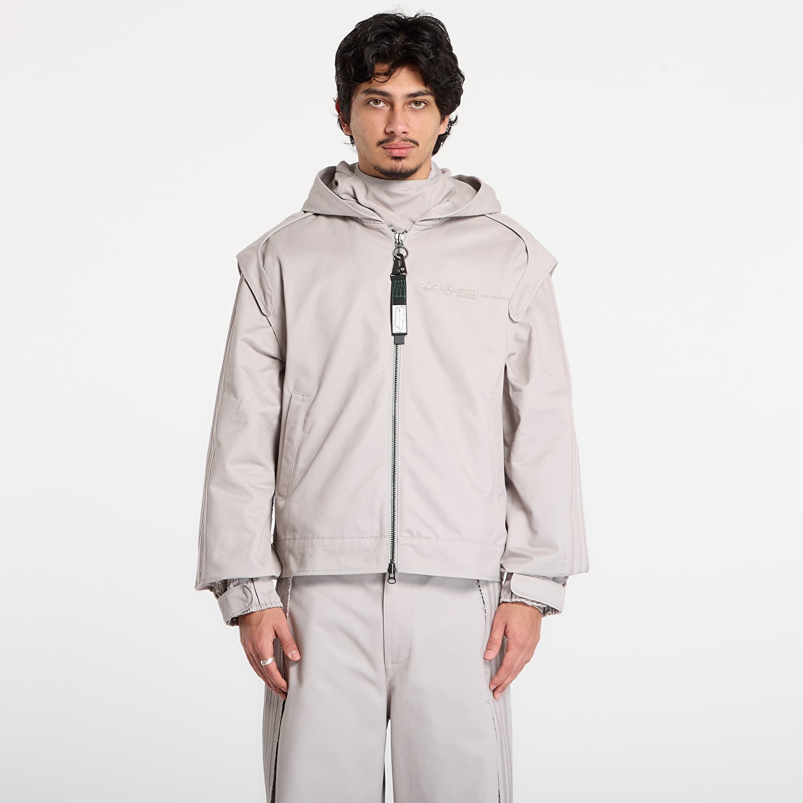 Jakne  adidas x Bad Bunny x Mercedes - AMG Petronas Formula One Team Racing Zip Up Jacket UNISEX Clear Granite