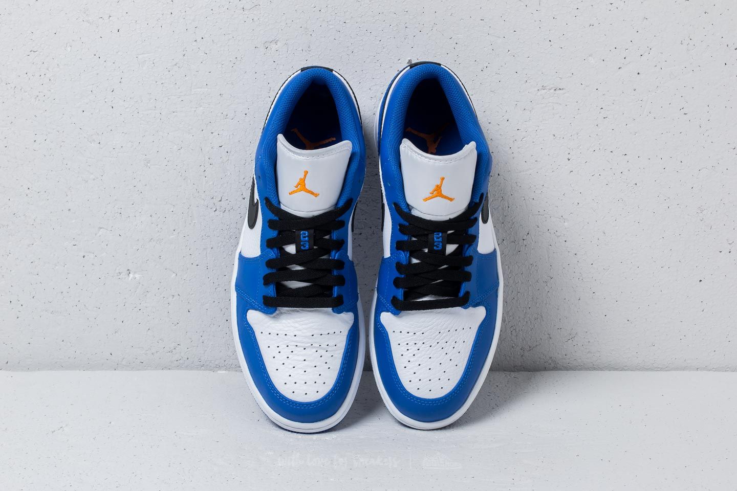 Men's shoes Air Jordan 1 Low Hyper Royal/ Orange Peel-White | Footshop