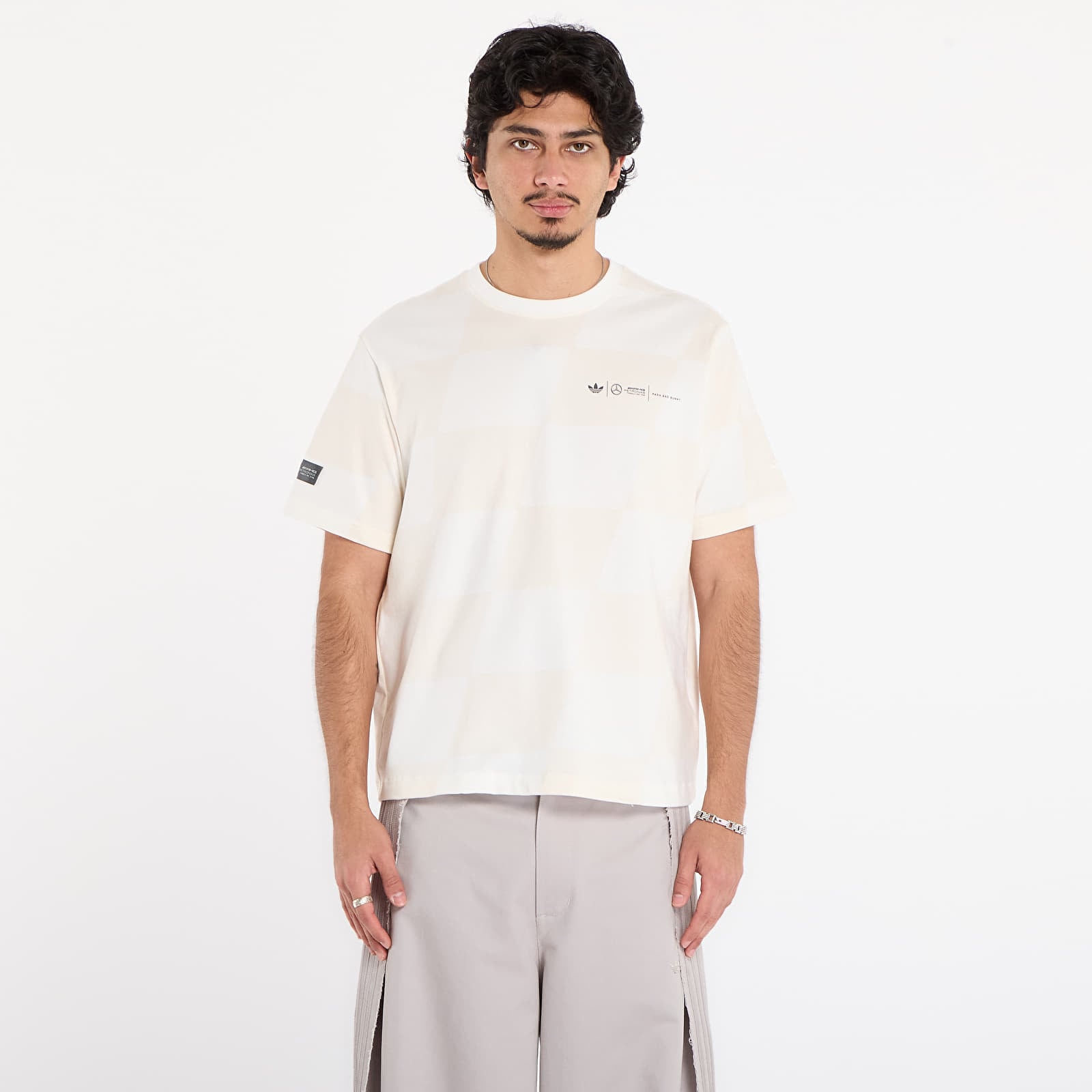 Футболки adidas x Bad Bunny x Mercedes - AMG Petronas Formula One Team Racing Tee Core White/ Core White