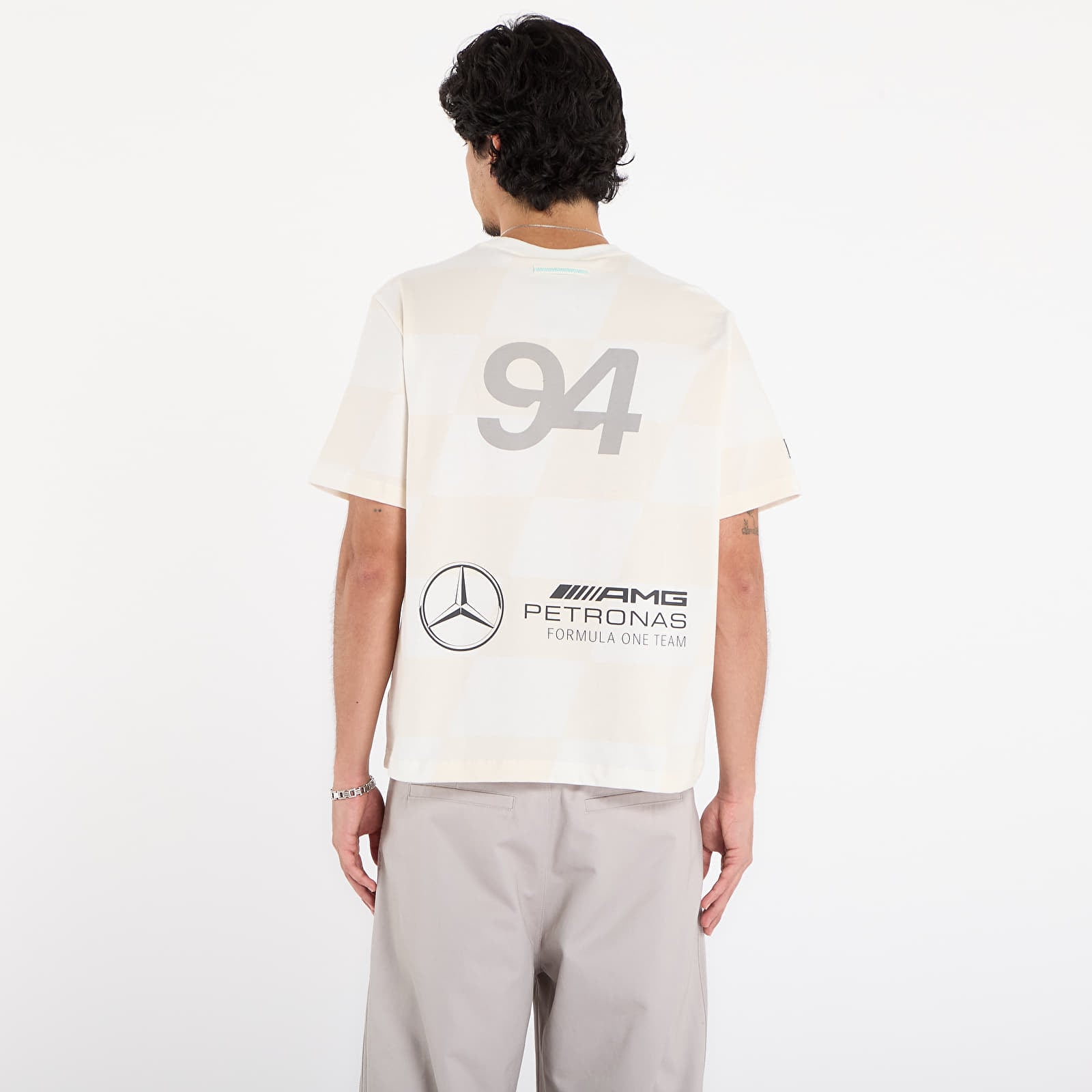 Футболки adidas x Bad Bunny x Mercedes - AMG Petronas Formula One Team Racing Tee Core White/ Core White