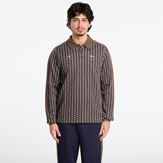 T-särk Puma x JJJJOUND T7 Longsleeve Polo Chocolate