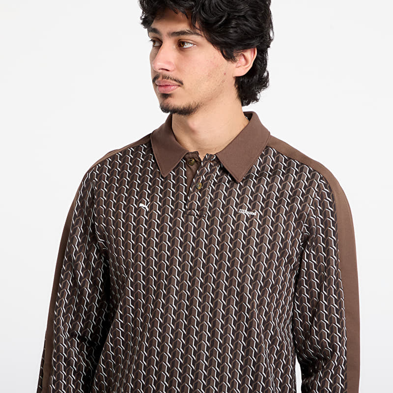 T-shirts Puma x JJJJOUND T7 Longsleeve Polo Chocolate (63553852