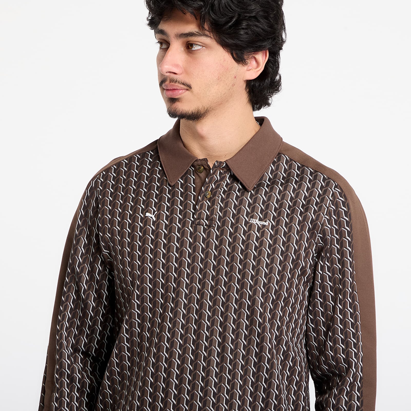 Majice i košulje Puma x JJJJOUND T7 Longsleeve Polo Chocolate