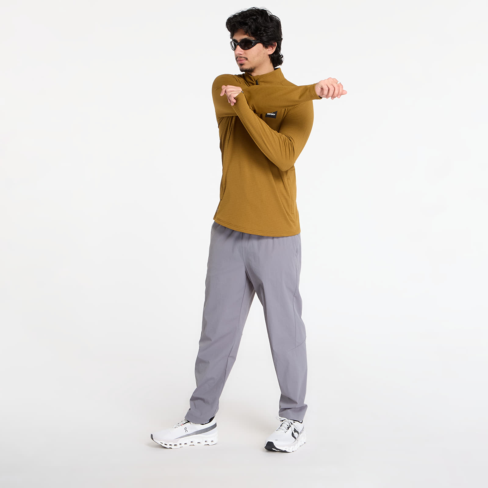 Hettegensere og sweatshirts SAYSKY Blaze Half Zip Light Fleece Camel