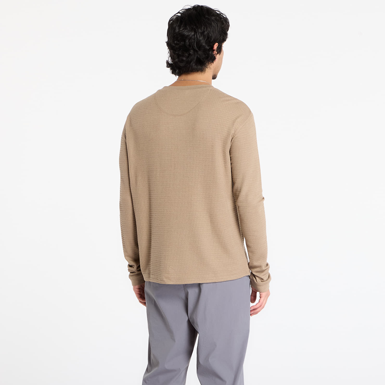 Pánská trička Craft Layers Wool Waffle Rn M Taupe