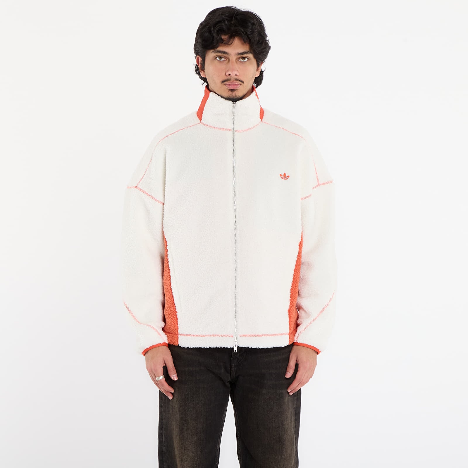 Куртки adidas LA Originals Adams Blvd Fleece Jacket UNISEX Off White/ Black