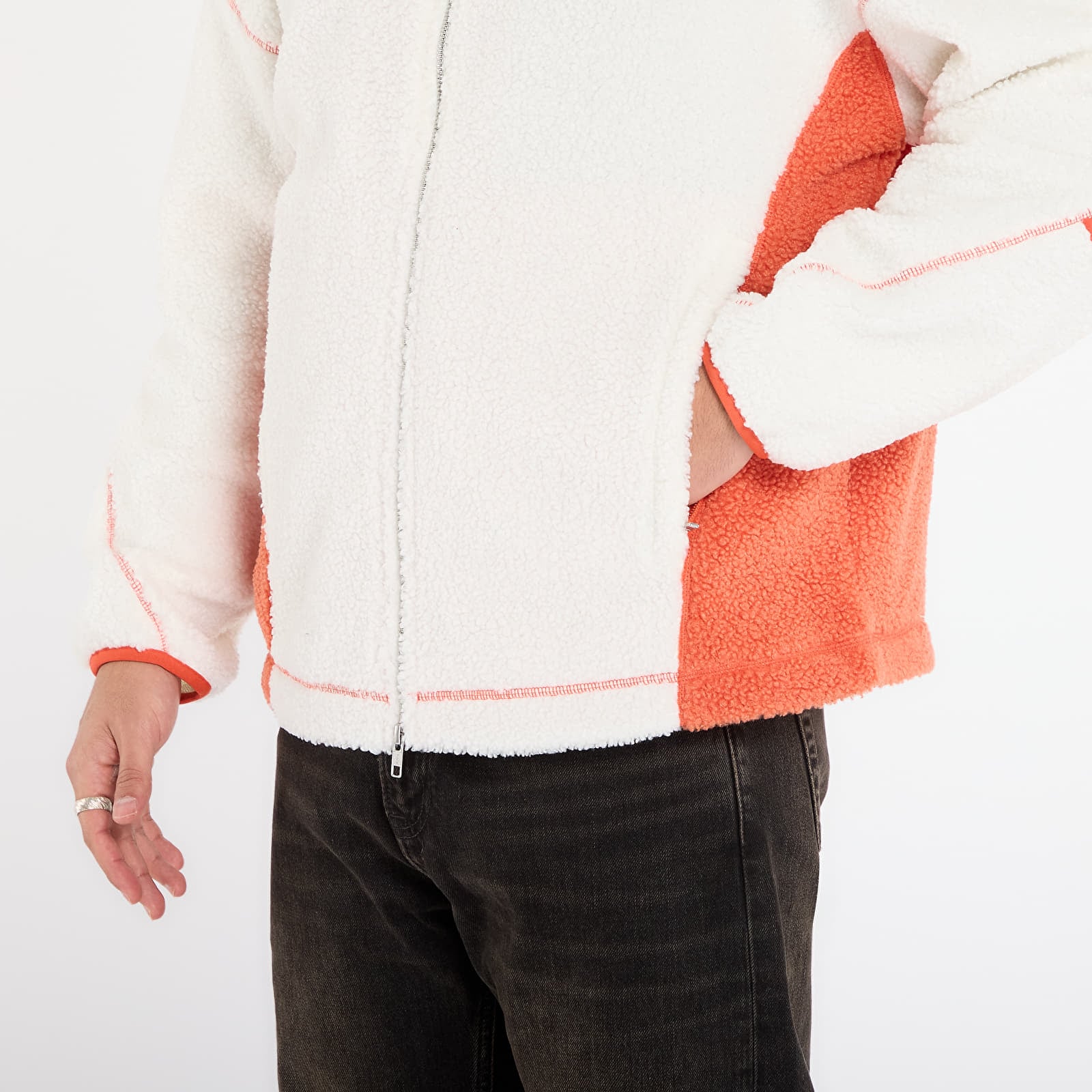 Куртки adidas LA Originals Adams Blvd Fleece Jacket UNISEX Off White/ Black