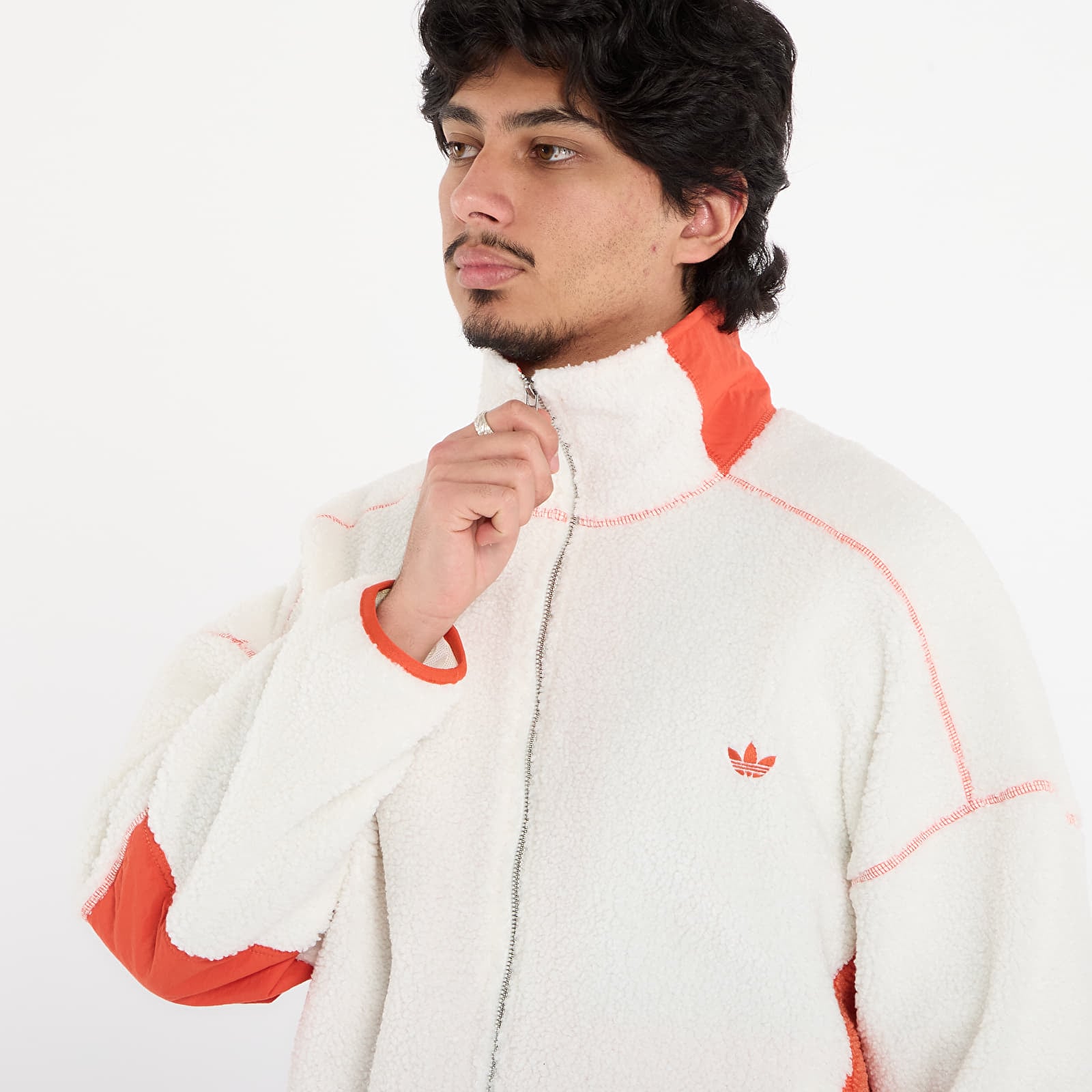 Куртки adidas LA Originals Adams Blvd Fleece Jacket UNISEX Off White/ Black