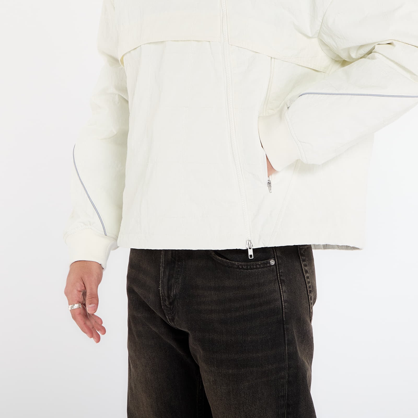 Jakker adidas Motor Ave Racer Jacket UNISEX  Off White/ Black