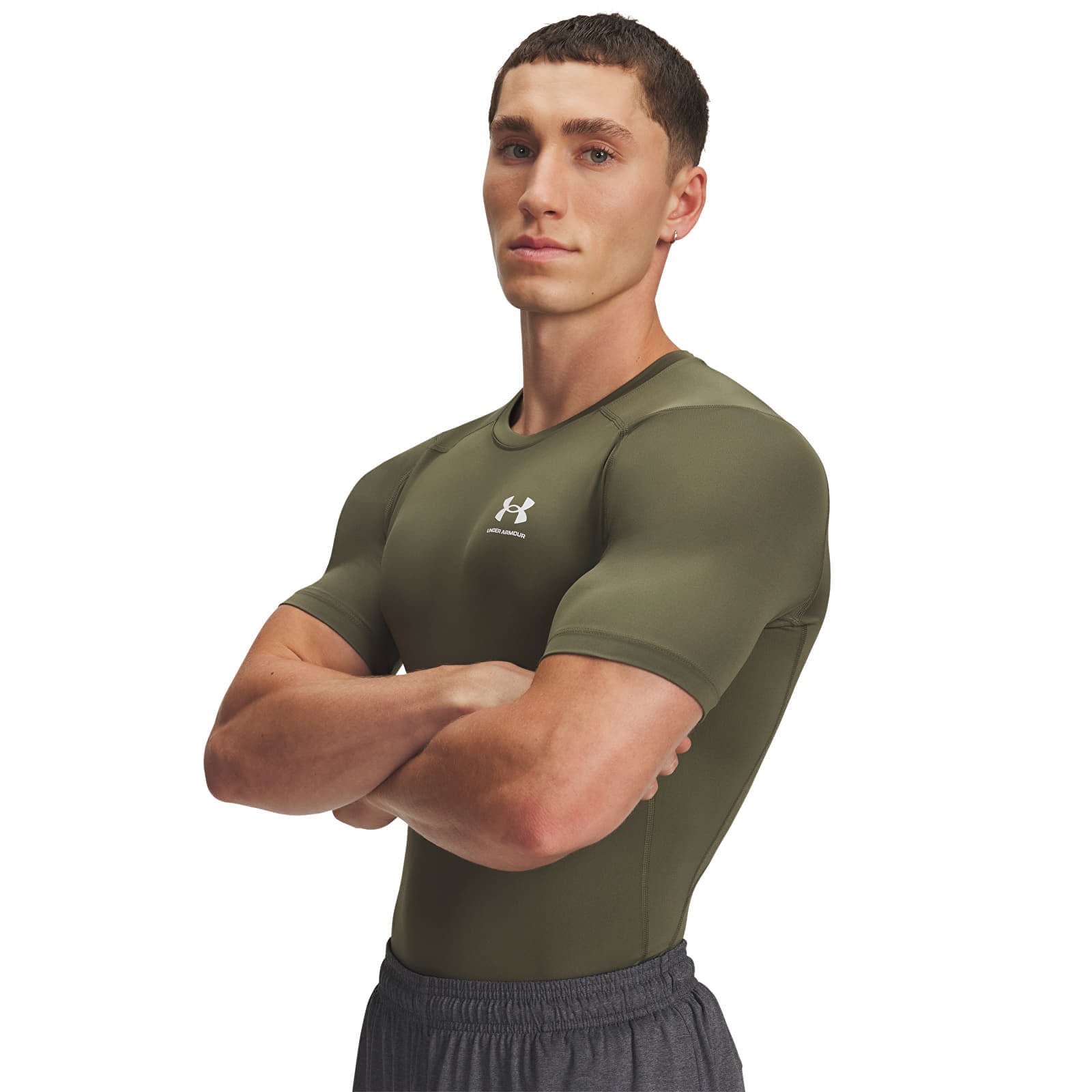 Tricou Under Armour Hg Armour Comp SS T-Shirt Green M