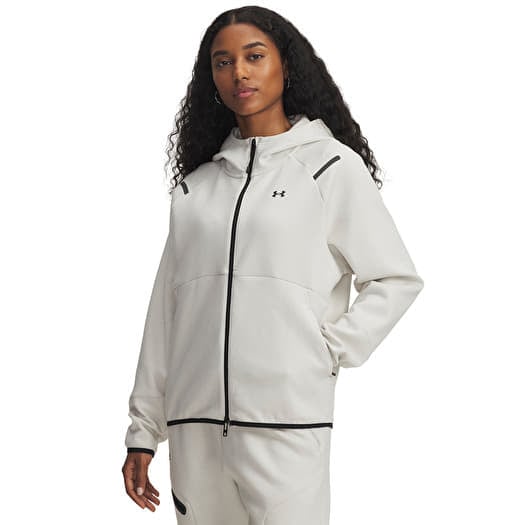 Sweatshirt Under Armour Unstoppable Fleece Fz White