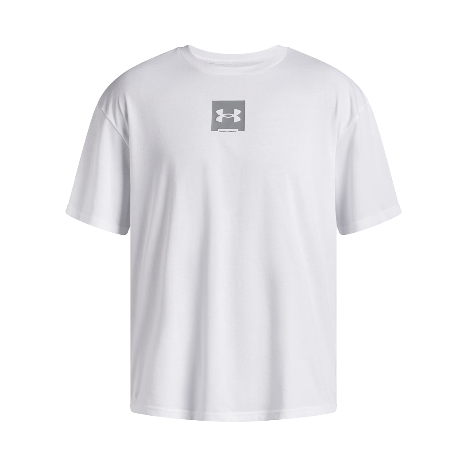 Pánská trička Under Armour M Hw Os Sm Box SS T-Shirt White