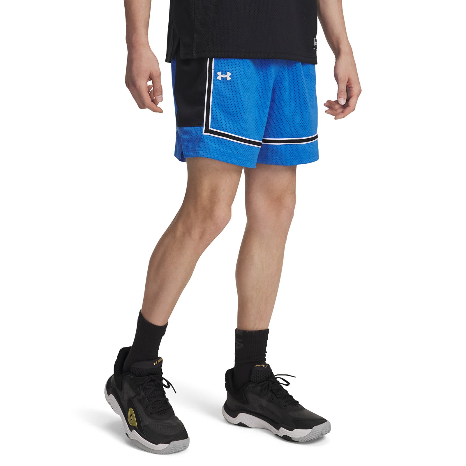 Calções de homem Under Armour Zone Pro 7In Mesh Short Blue