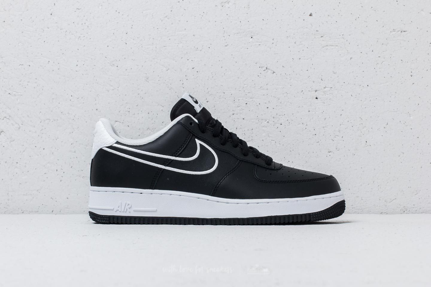 Herren Sneaker und Schuhe Nike Air Force 1 07 Leather Black White Footshop