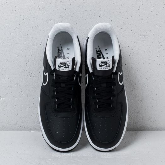 Men s shoes Nike Air Force 1 07 Leather Black White Footshop