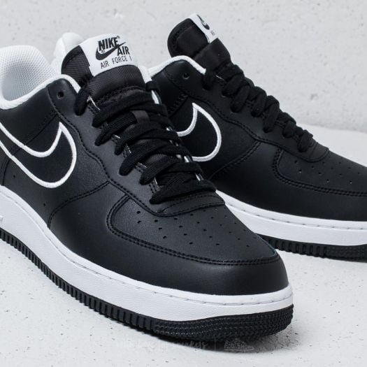 Black and white leather jordans store