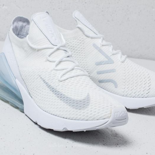 Nike air max 270 flyknit homme blanche sales