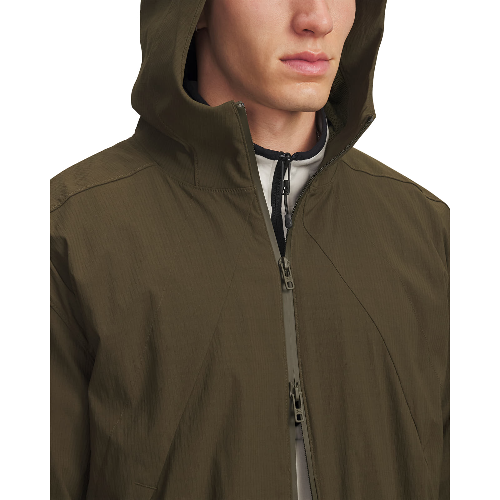 Hoodies für Männer Under Armour Unstoppable Txt Woven Jacket Green