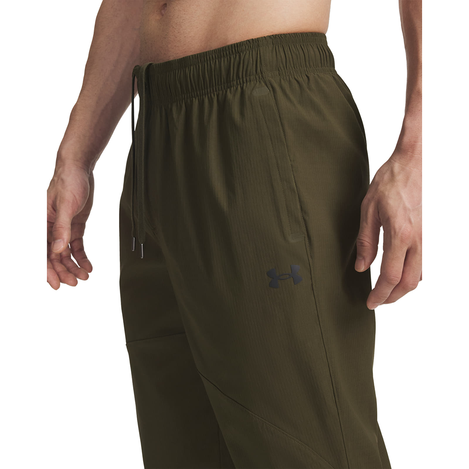 Byxor för män Under Armour Unstpble Woven Tx Taper Green