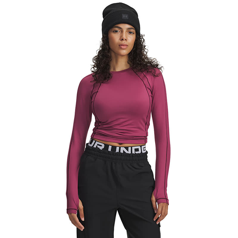 Sweatshirt Under Armour Coldgear Textured Crew Red