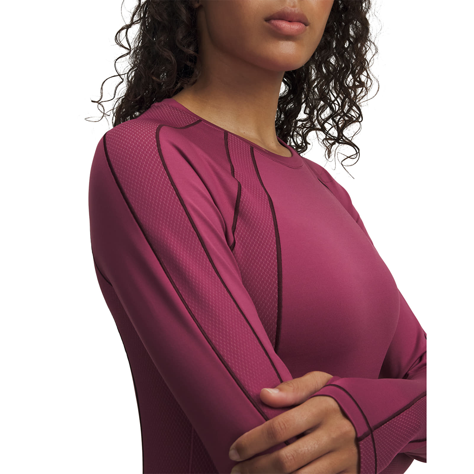 Sieviešu hoodies Under Armour Coldgear Textured Crew Red