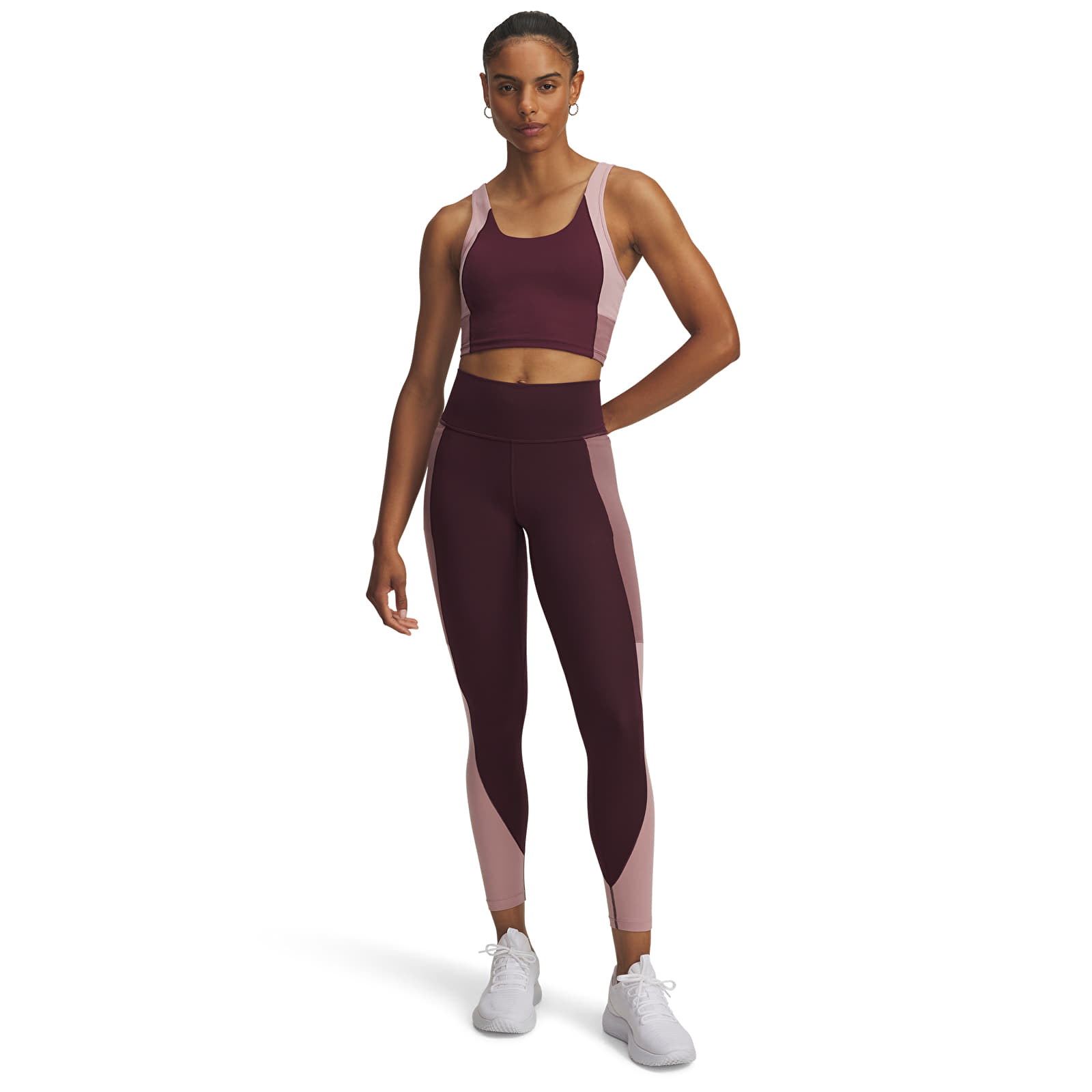 Leggings da donna Under Armour Meridian Colorblock Ankle Lg Brown