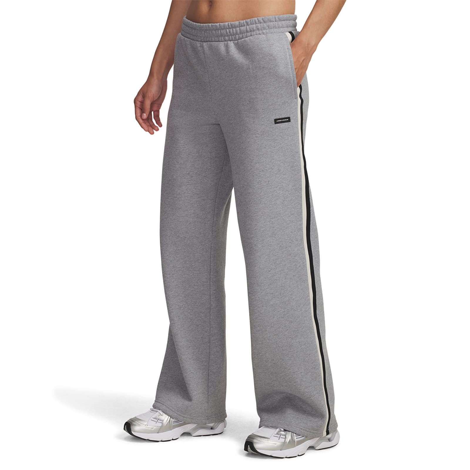 Pantaloni Under Armour Icon Hwt Flc Puddle Pant Gray M
