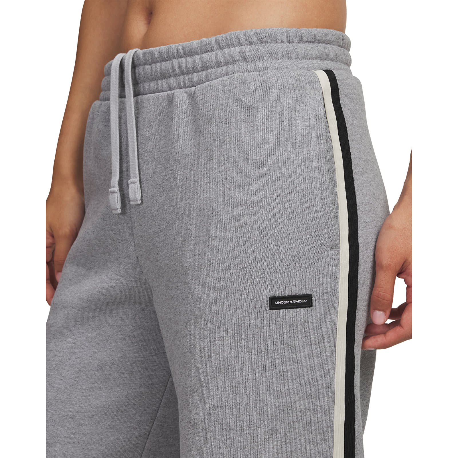 Ženske hlače Under Armour Icon Hwt Flc Puddle Pant Gray