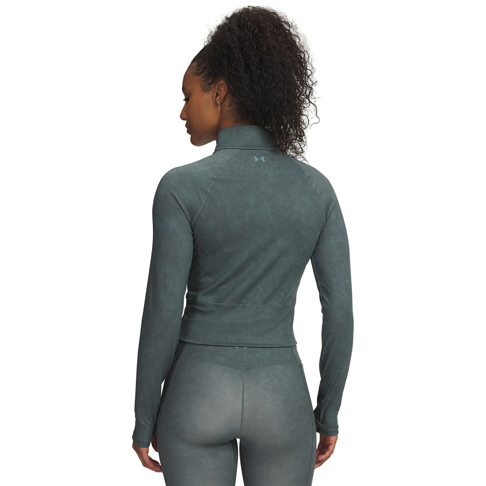 Hoodies für Frauen Under Armour Meridian Suede Effect Fz Blue