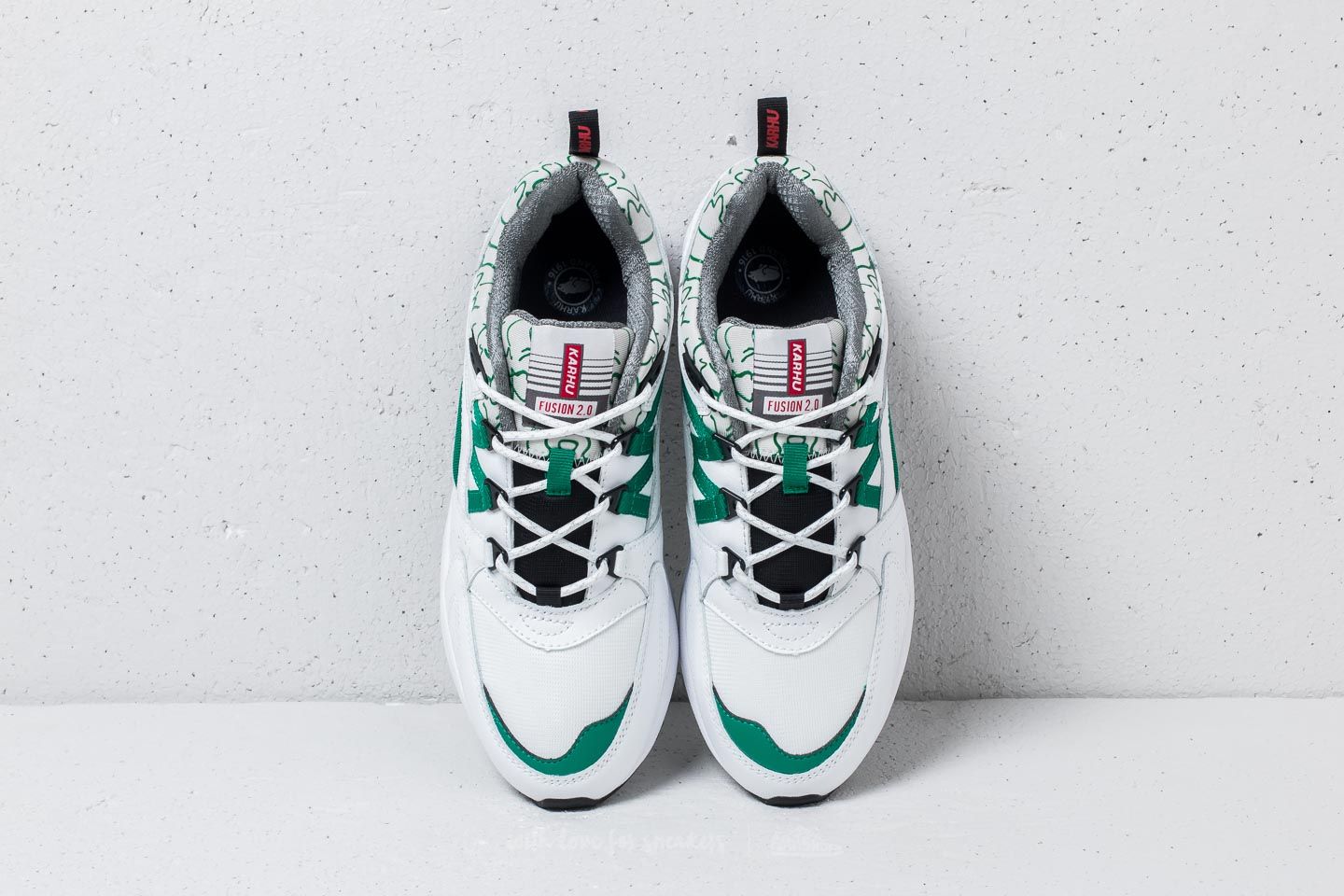 Men's shoes Karhu Fusion 2.0 White/ Ultra Marine Green