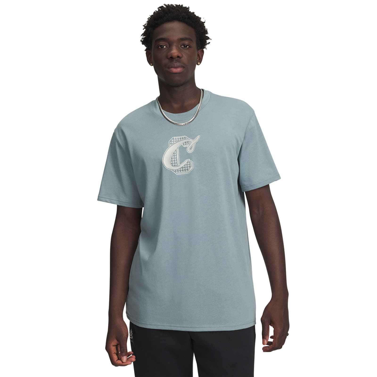 Тениска Under Armour Curry Verbiage Tee 1 Green XXL