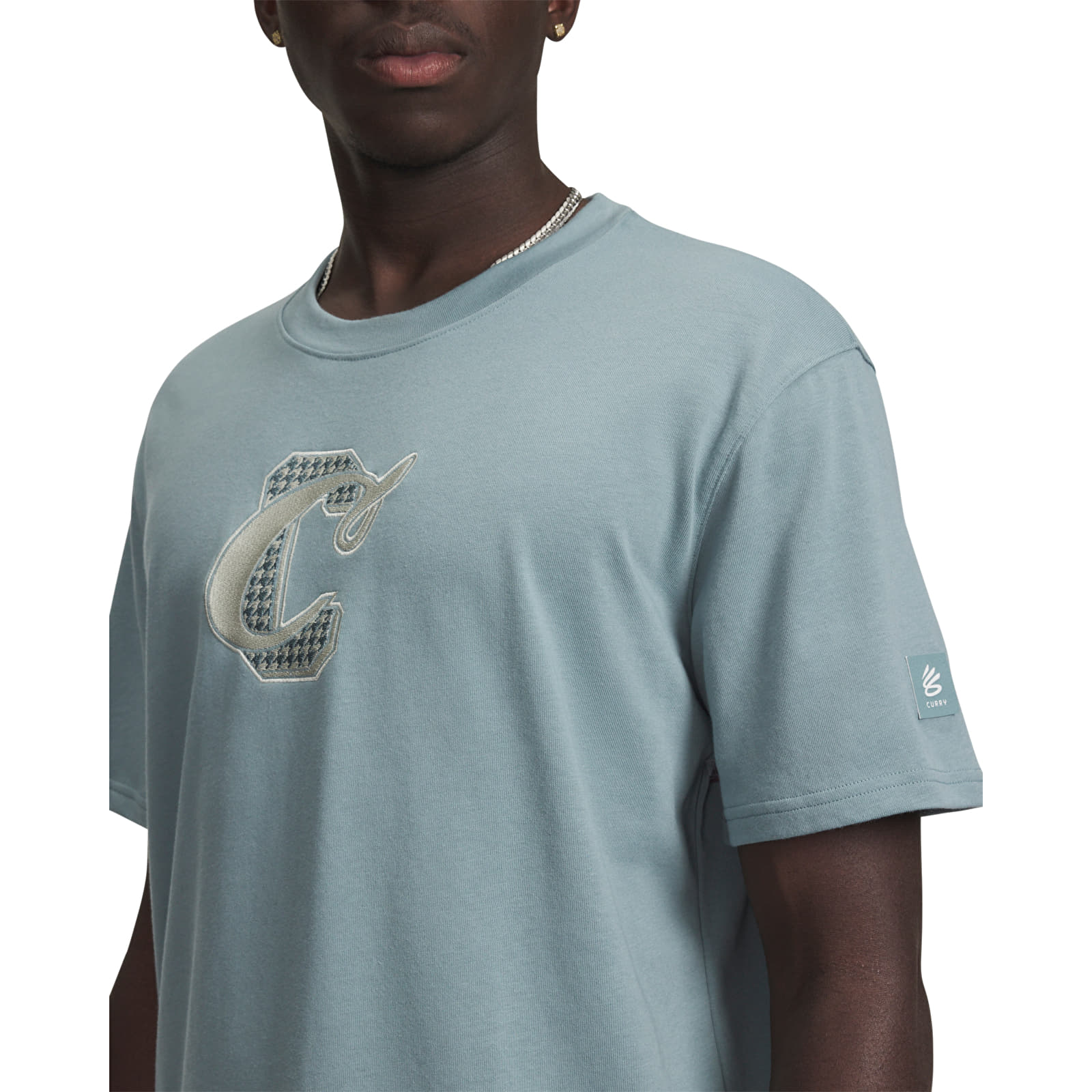 T-shirts de homem Under Armour Curry Verbiage Tee 1 Green