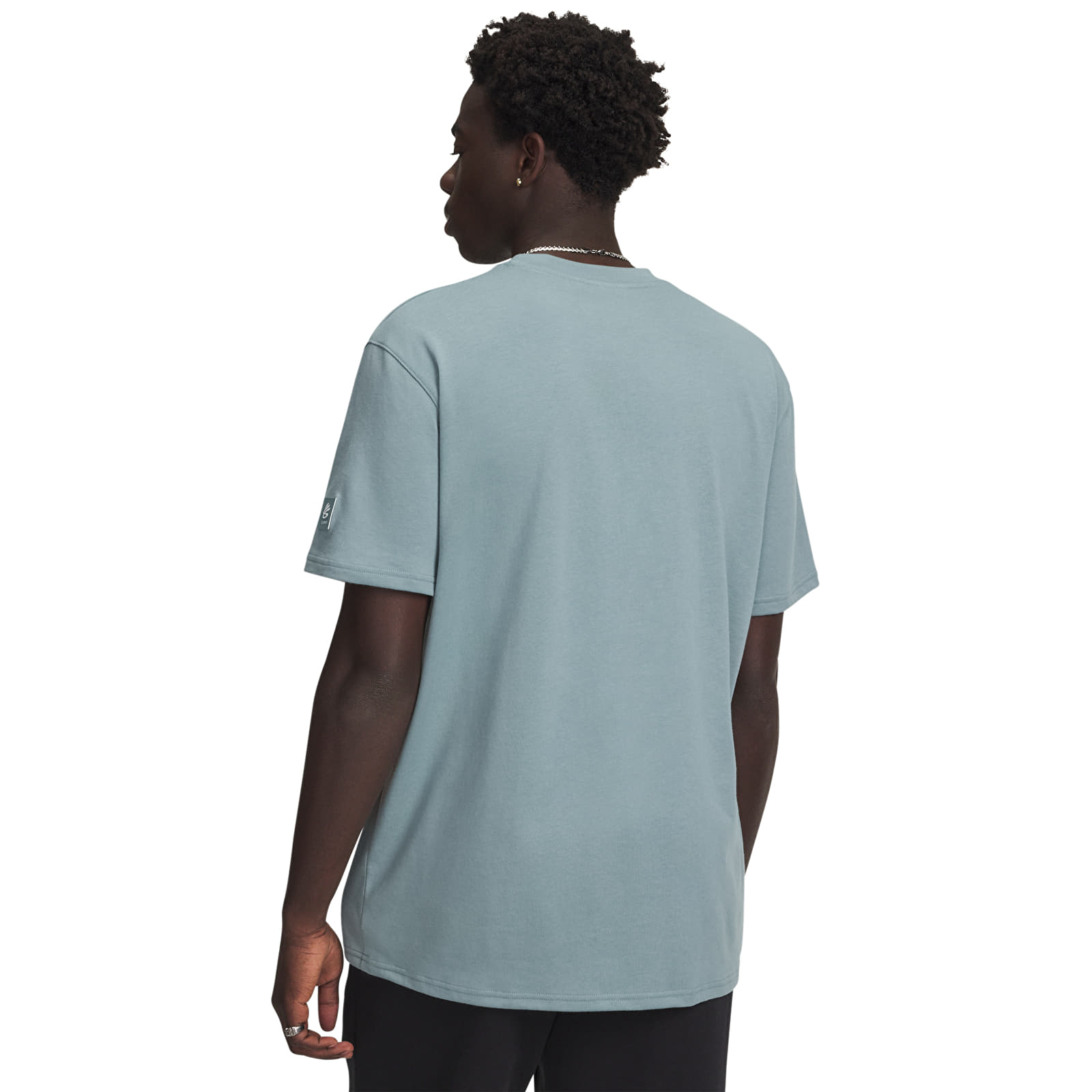 T-shirts de homem Under Armour Curry Verbiage Tee 1 Green