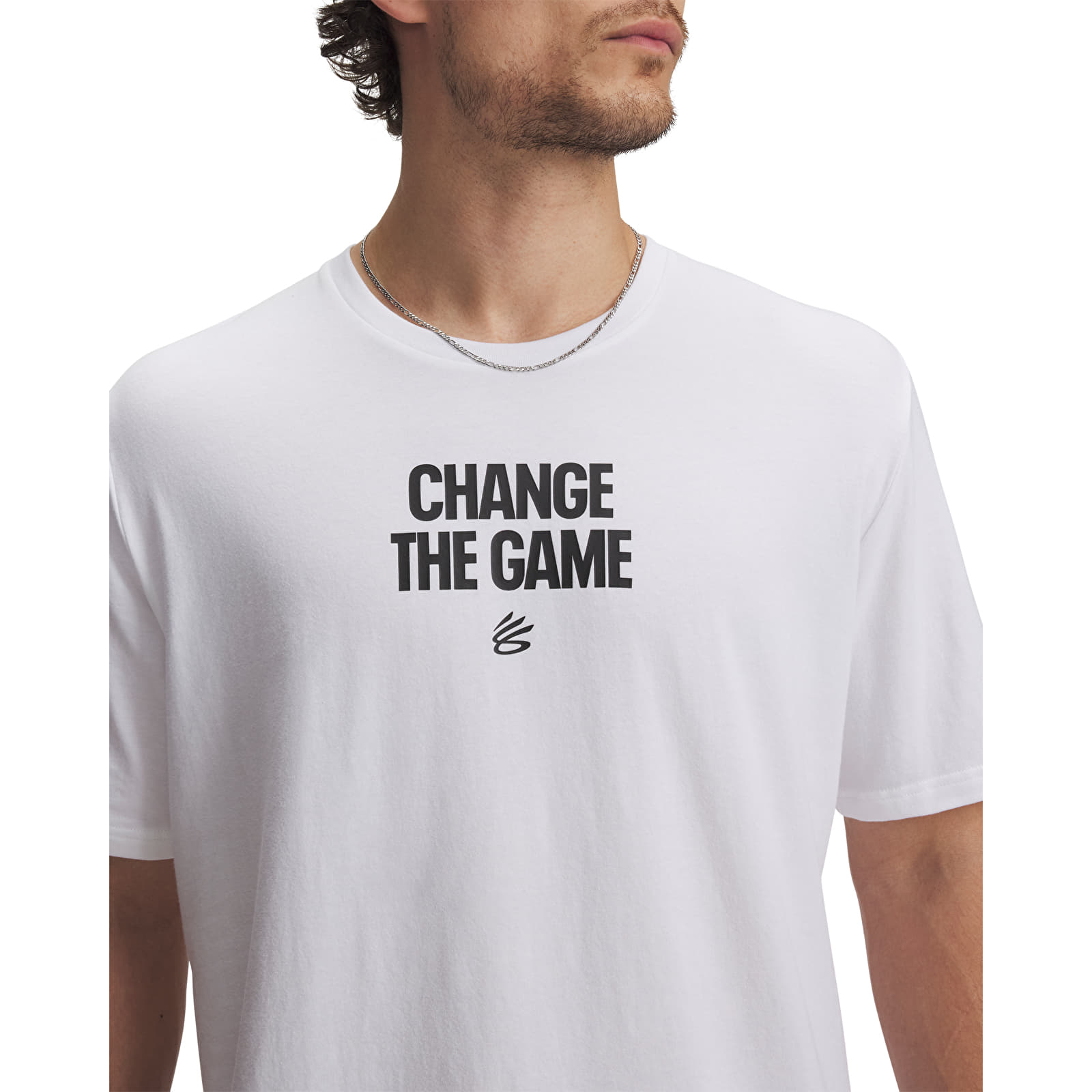 Pánská trička Under Armour Curry Playable Tee 1 White