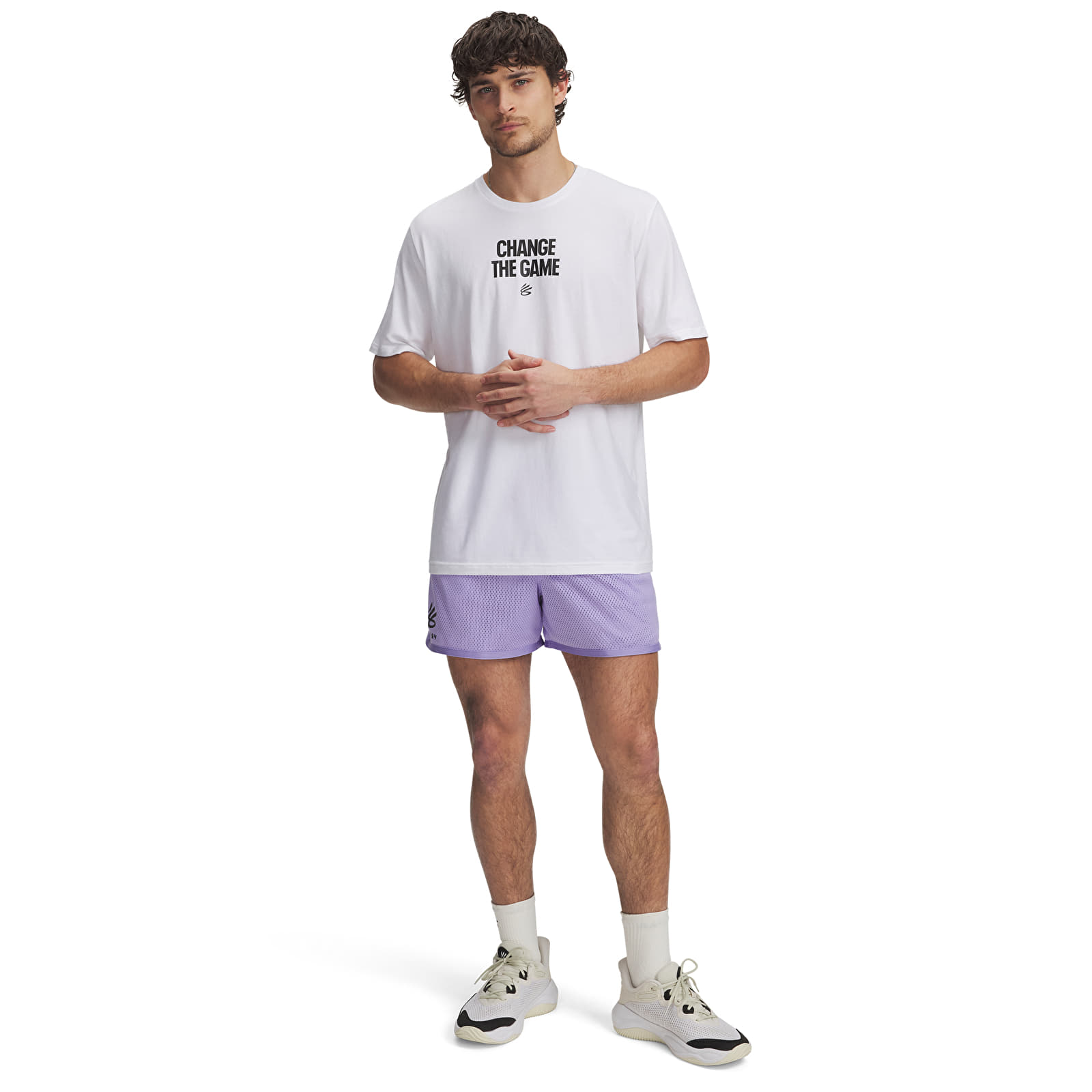 Pánská trička Under Armour Curry Playable Tee 1 White