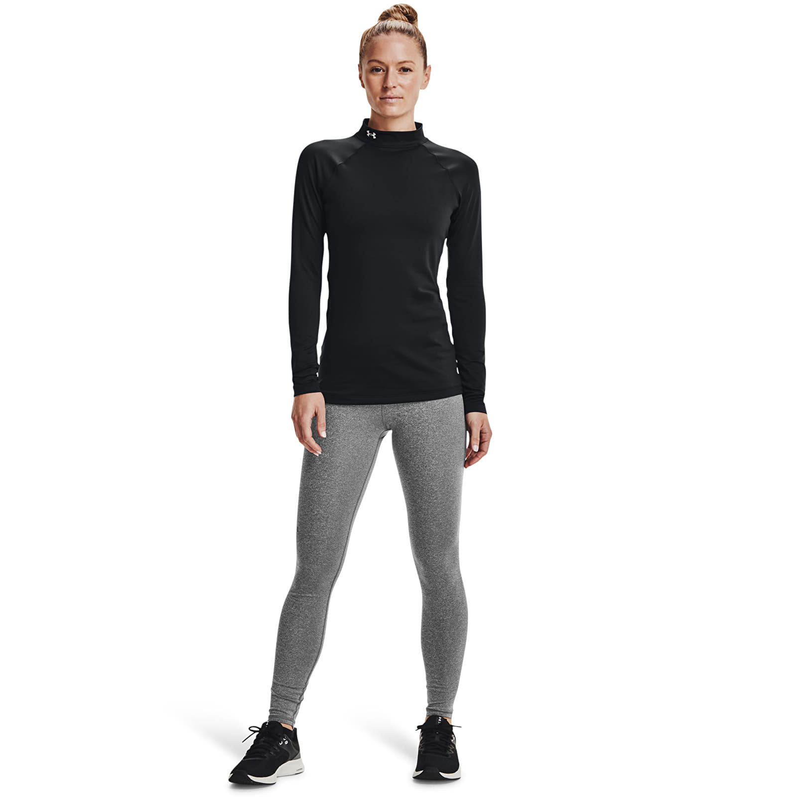 Dámské mikiny Under Armour Cg Authentics Mockneck Black