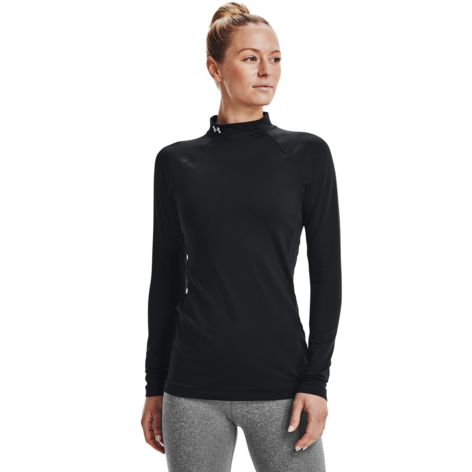 Dámské mikiny Under Armour Cg Authentics Mockneck Black