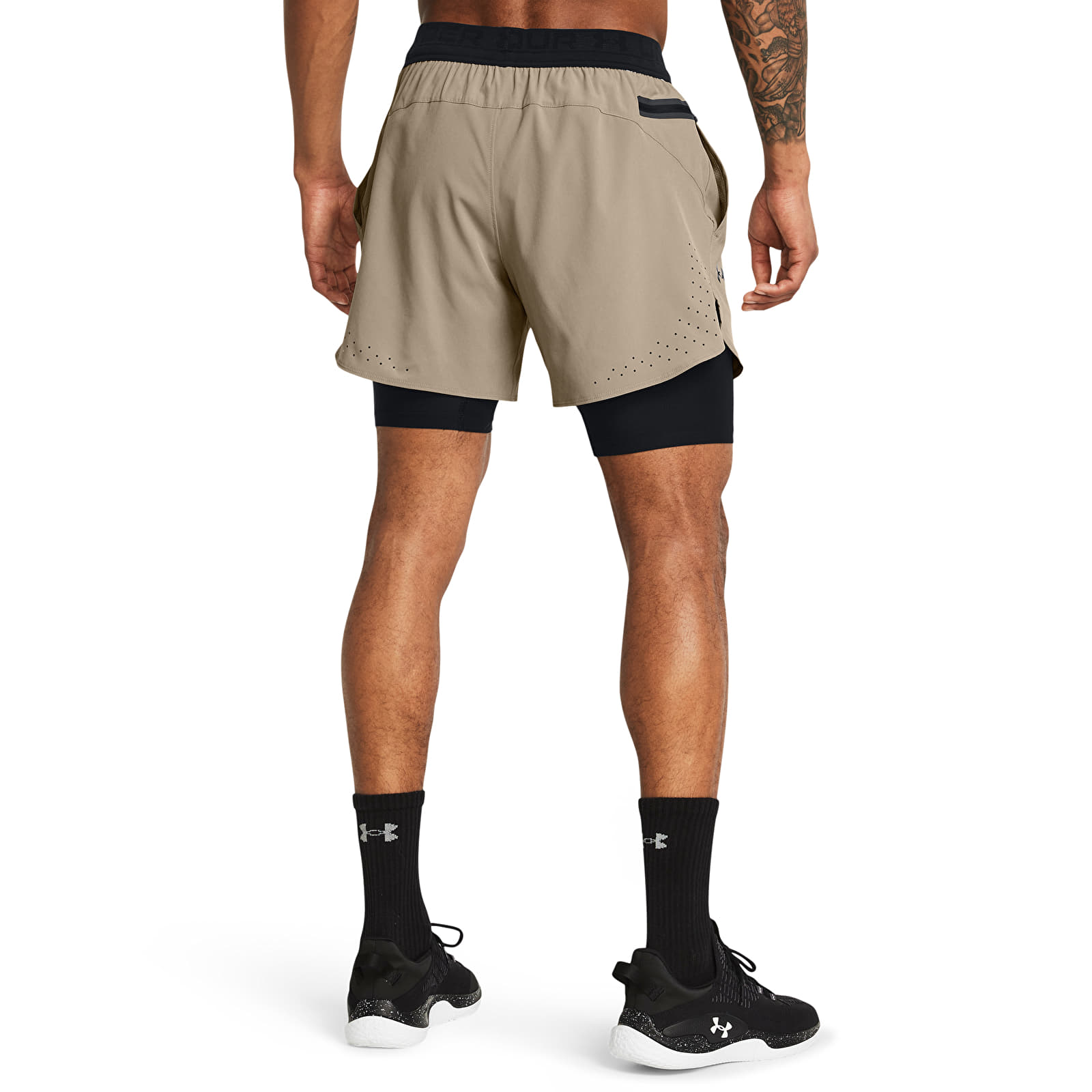 Мъжки къси панталони Under Armour Vanish Elite 2In1 Short Brown