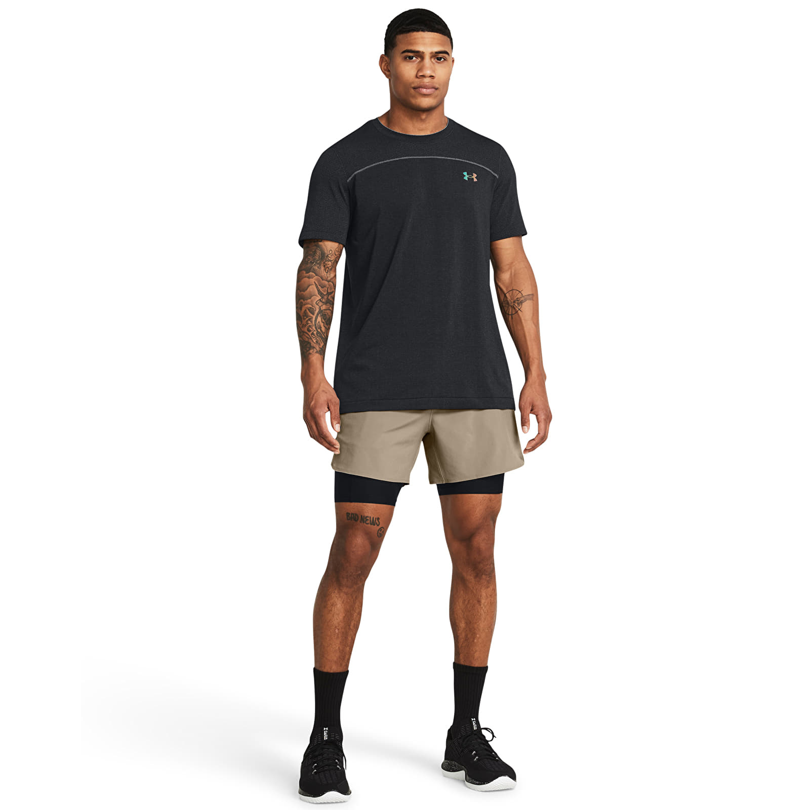 Мъжки къси панталони Under Armour Vanish Elite 2In1 Short Brown