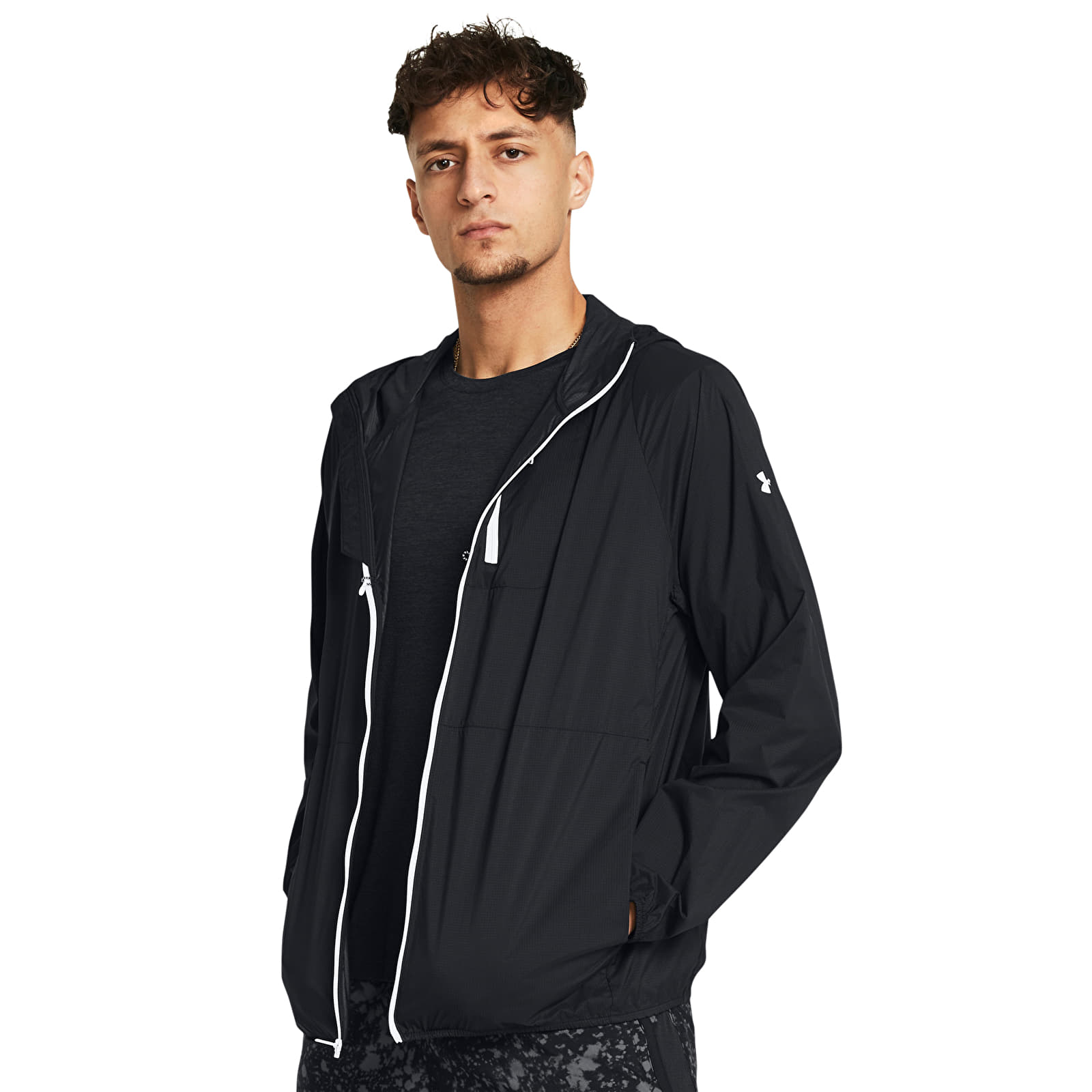 Men's jackets Under Armour Launch Lightweight Jacket Black