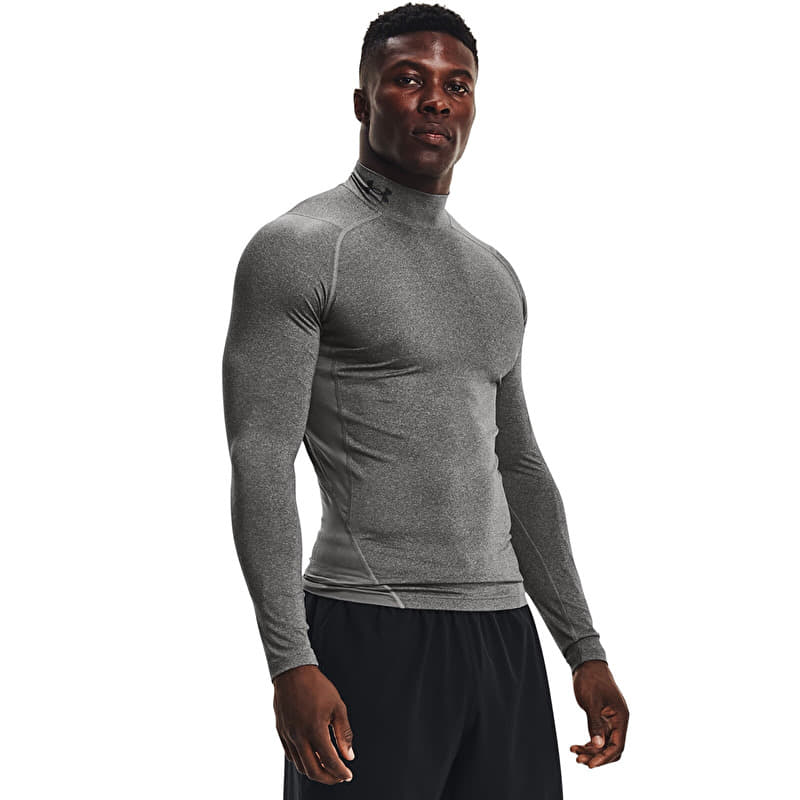 Under Armour Hg Armour Comp Mock LS Carbon Heather/ Black