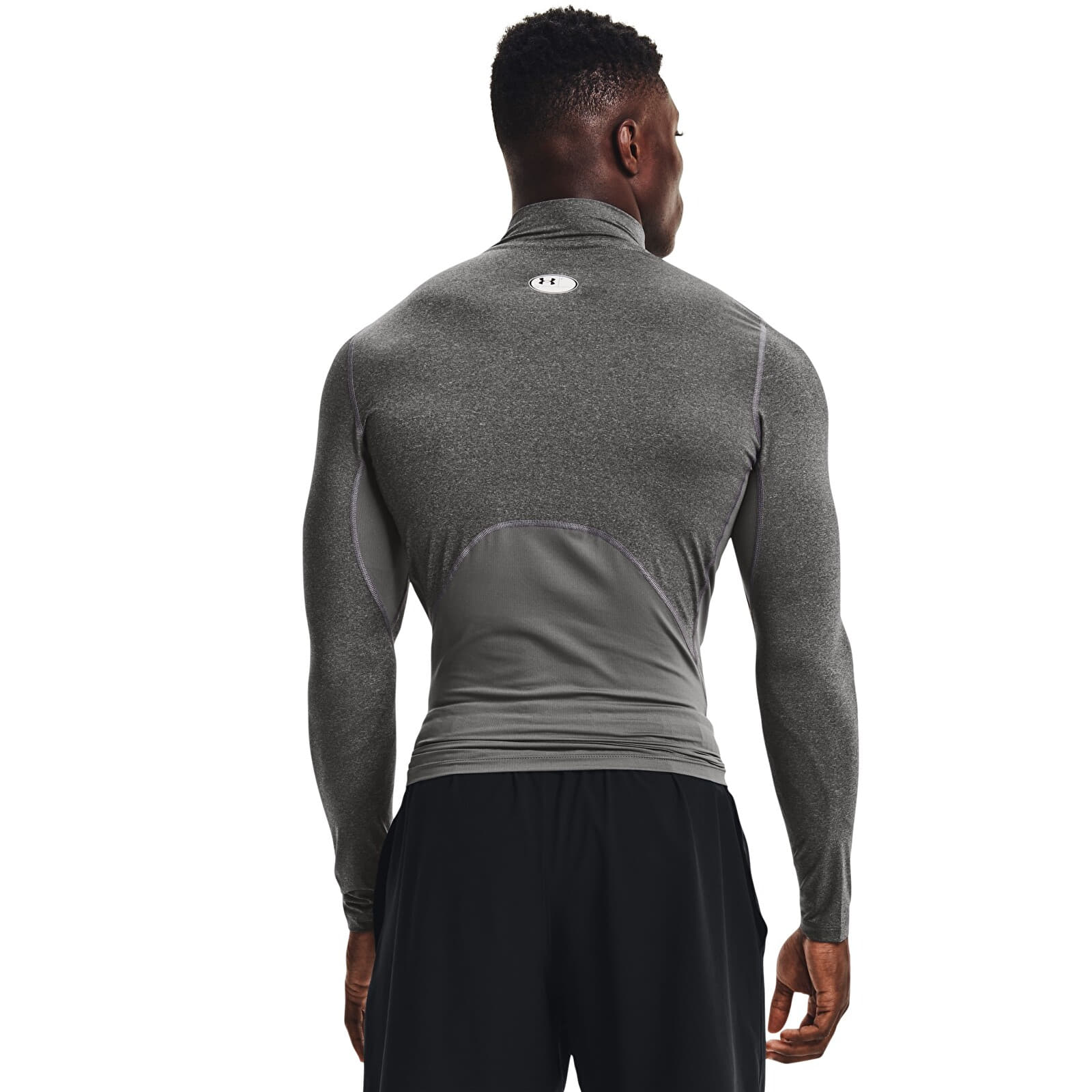   Μπλούζες Under Armour Hg Armour Comp Mock LS Carbon Heather/ Black