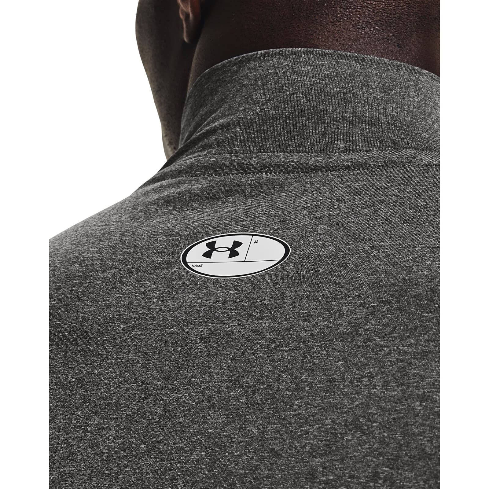   Μπλούζες Under Armour Hg Armour Comp Mock LS Carbon Heather/ Black