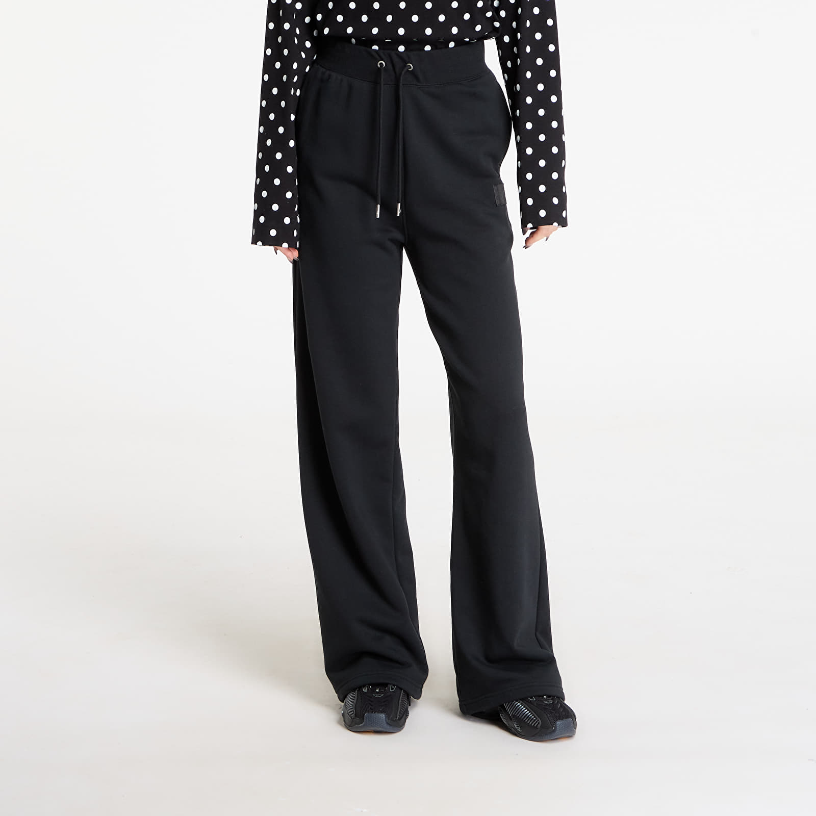 Kalhoty Jordan Flight Fleece Women's French Terry Open-Hem Pants Black/ Dk Smoke Grey