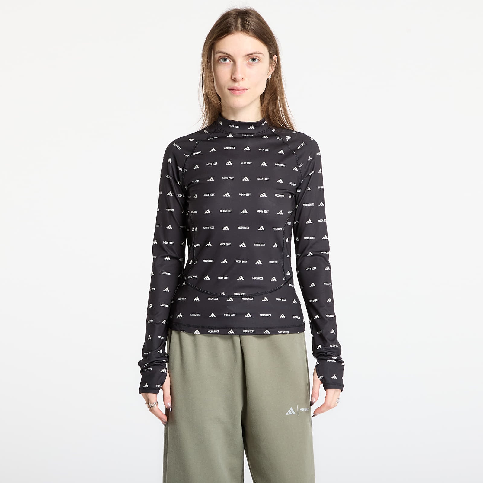 Tricou adidas x Moonboot Long Sleeve Top Black/ Clear Brown S