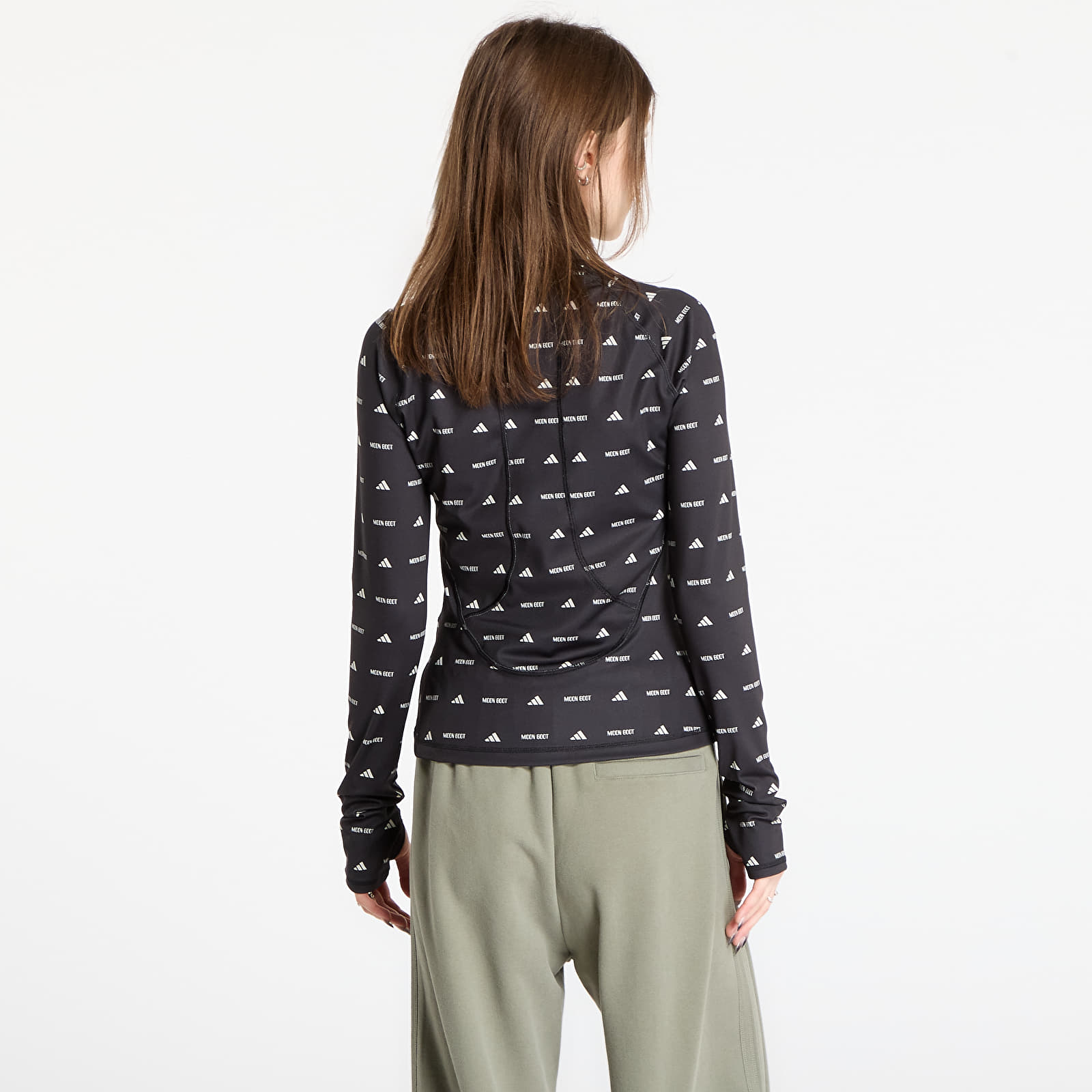 Tricouri femei adidas x Moonboot Long Sleeve Top Black/ Clear Brown