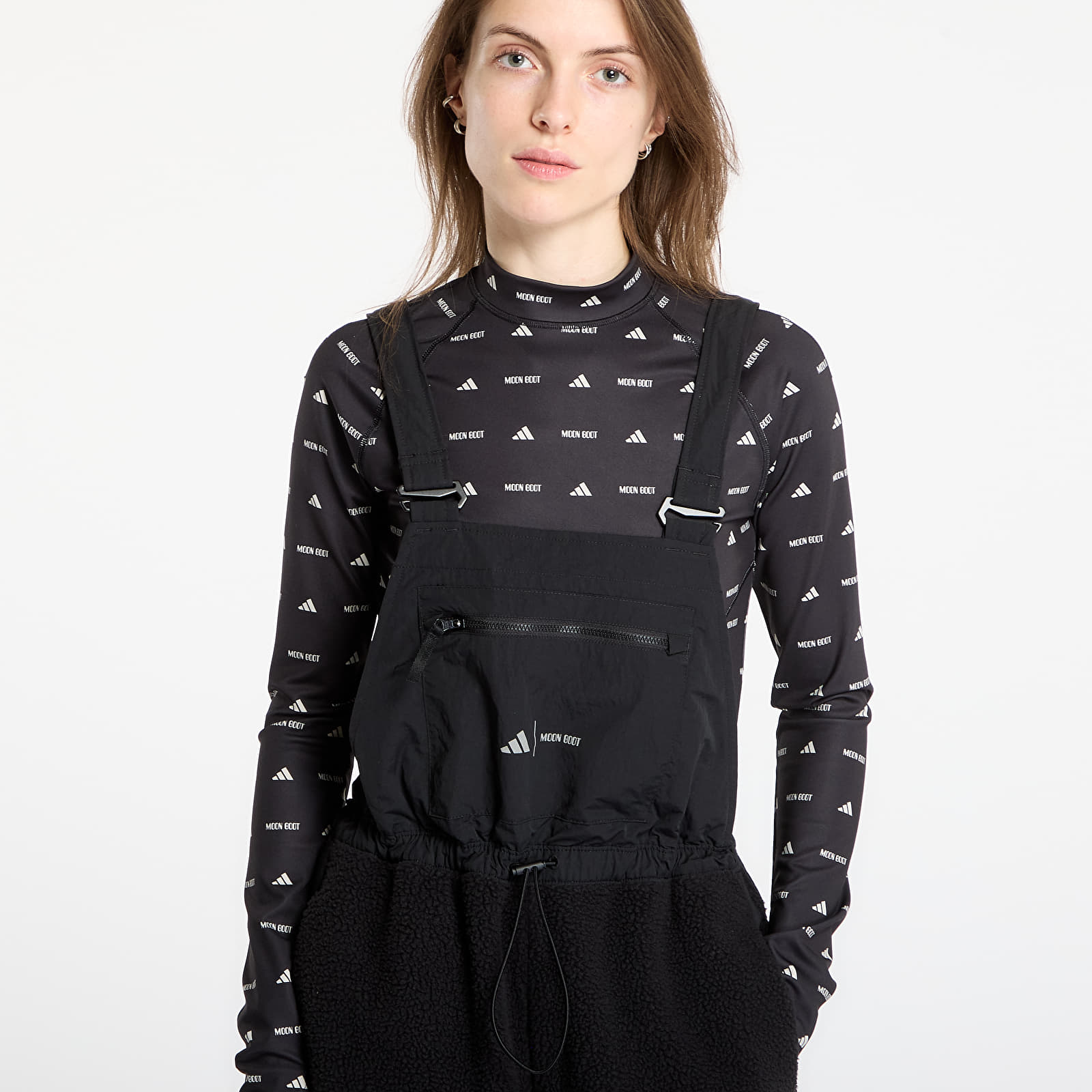 Bukser adidas x Moonboot Bib Pant Black